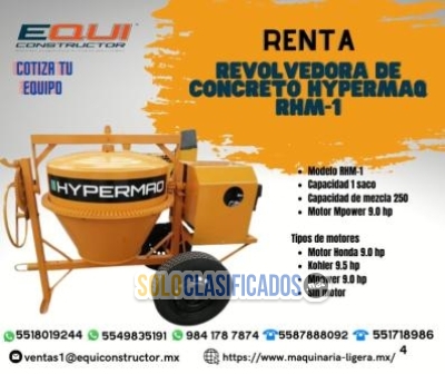 Renta de Revolvedora de Concreto Hypermaq... 