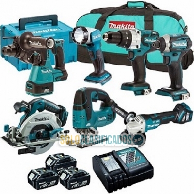 Makita DLX6068PT9 Kit combinado de 9 piezas de 18 V con bolsa y c... 