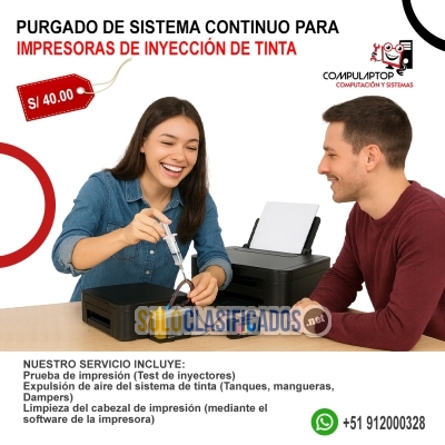 Purgado de sistema continuo para Impresoras (Chincha alta)... 
