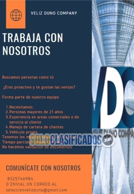 TRABAJA CON NOSOTROS : Asesor Comercial... 