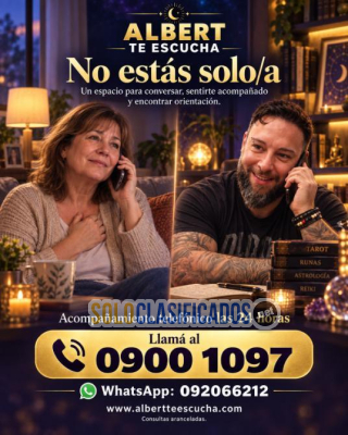Solo Clasificados - Supera el aislamiento con Albert Te Escucha: 09001097 TAROT - imagen: 1