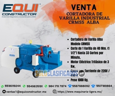 Venta Cortadora de Varilla Industrial CRM55 Alba... 