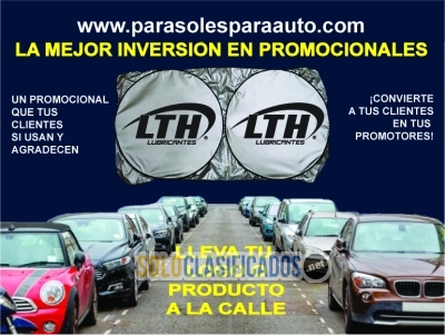 PARASOLES TIPO LENTE PARA AUTO CON TU LOGO... 