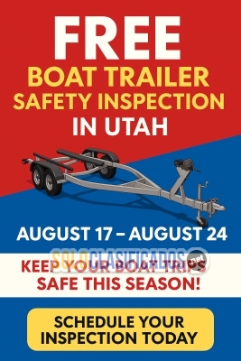 Free Boat Trailer Safety Inspection in Utah... 
