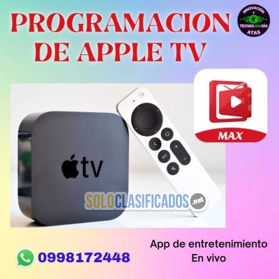 Configuramos tu  Apple TV Disfruta  tu dispositivos a  $7... 