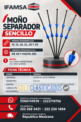 TIRANTE MOÑO SEPARADOR SENCILLO...