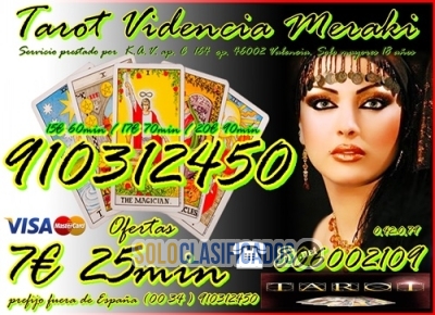 PROMOCIÓN  20 EUROS LOS 90 MINUTOS TAROT VISA Soy vidente 9103124... 