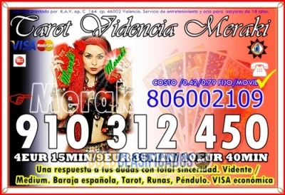 Tarot visa 13 € 50 min CON LA MEJOR TAROTISTA DE ESPAÑA 2023  910... 