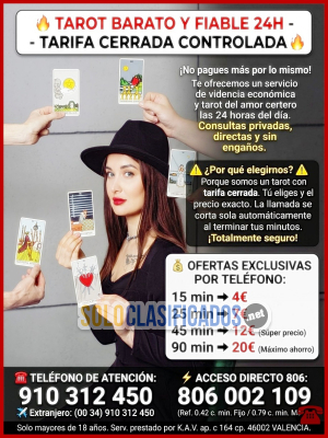 Videntes Tarot económico /tarot barato/ tarot fiableTarot del amo...