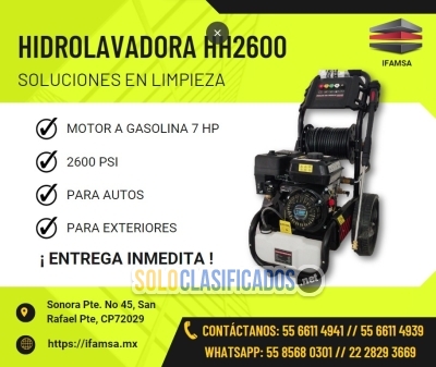 VENTA DE HIDROLAVADORA PARA ENTREGA INMDIATA... 