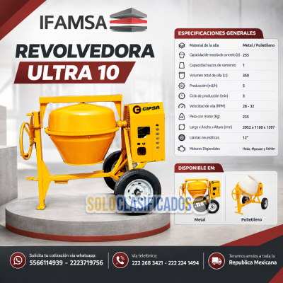 REVOLVEDORA ULTRA 10 CIPSA METAL/POLIETILENO...