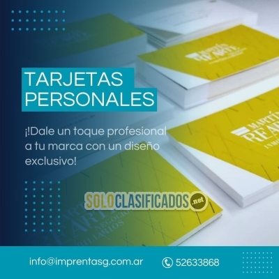 Solo Clasificados - Tarjetas de Presentación Personales Profesionales - imagen: 2