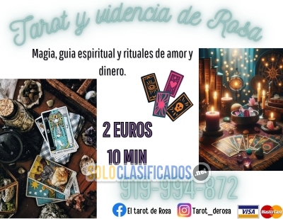 Solo Clasificados - Rosa tarot y videncia somos un gabinete con  las tarifas mas bajas!!! - imagen: 1