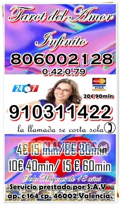 OFERTAS TAROT VISA LAS 24 HORAS 910311422 ALTOS ACIERTOS VIDENTE ... 