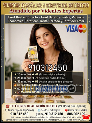 Videntes Tarot económico /tarot barato/ tarot fiableTarot del amo...
