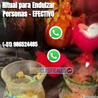 RITUAL PARA ENDULZAR PERSONAS  EFECTIVO  CONTACTAME... 