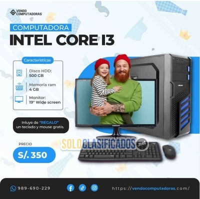Solo Clasificados - ¡Sorprende a Papá con Esta PC Intel Core i3 a Precio Especial! - imagen: 2