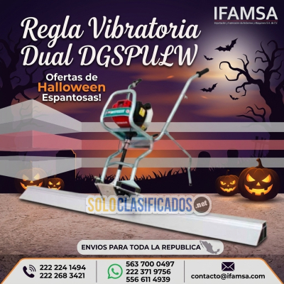 Regla Vibratoria Dual Cipsa DGSPULW para Enrasado de Concreto...