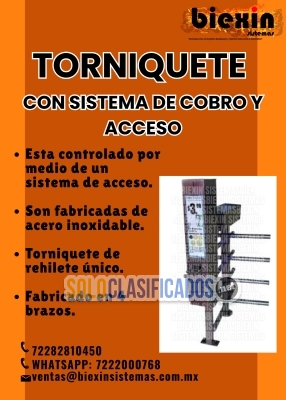 TORNIQUETE CON SISTEMA DE COBRO Y CONTROL DE ACCESO... 