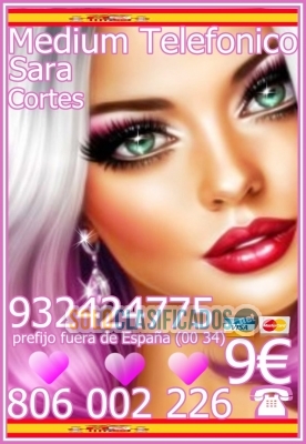 Tarot  Sara Cortes 932 424 775  desde 4€ 15 min, 7€ 20mts 9€ 30mt... 