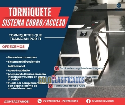 Solo Clasificados - Torniquete con Sistema de Cobro y Control de Acceso - imagen: 1