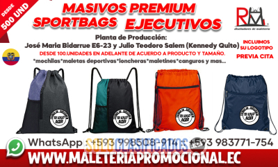 Solo Clasificados - FABRICANTES DE SPORT BAG PREMIUM PARA EMPRESAS EN QUITO - imagen: 2