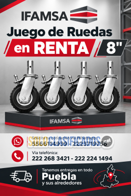 RENTA DE RUEDAS PARA ANDAMIOS IFAMSA...