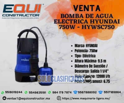 Venta Bomba de Agua Eléctrica HYWSC750 en Nayarit... 