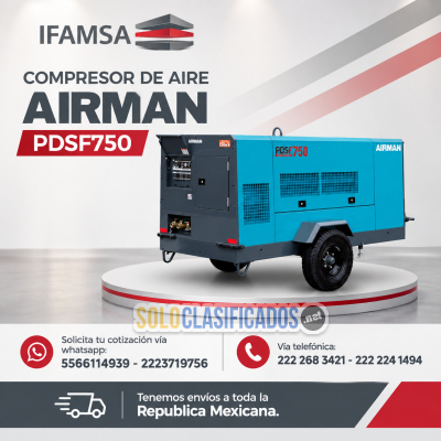 COMPRESOR DE AIRE AIRMAN PDSF750...