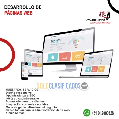 Desarrollo de Páginas Web Profesionales (Chincha alta)... 