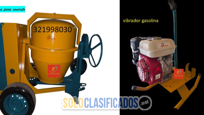 MEZCLADORAS PARA CONCRETO BULTO Y MEDIO GASOLINA... 