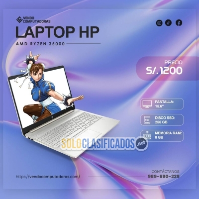 HP RYZEN 5 EN OFERTA FUNCIONAL Y LISTA PARA USAR... 