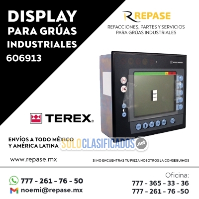 DISPLAY TEREX PARA GRÚAS INDUSTRIALES 606913... 