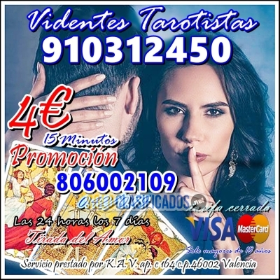 TAROT/MAGIA /VIDENCIA VISA 910312450 806002109 Coste min 042/079 ... 