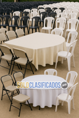 Solo Clasificados - ALQUILER DE SILLAS FORRADAS Y MESAS PARA EVENTOS - imagen: 3