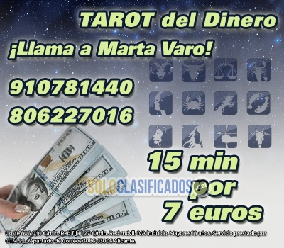 TAROT del Dinero llama a Marta Varo por tu consulta... 