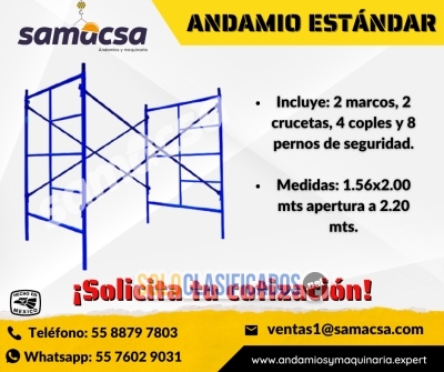 ANDAMIO SAMACSA TUBULAR ESTÁNDAR ¡EFICIENCIA Y SEGURIDAD A TU ALT... 