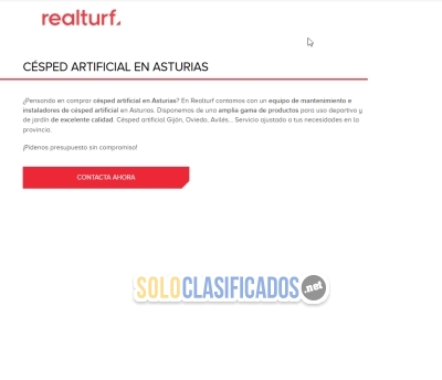 Solo Clasificados - Distribucion e instalacion de Césped Artificial Realturf - imagen: 1