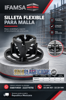 SILLETA FLEXIBLE PARA MALLA...