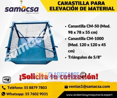 CANASTILLA SAMACSA PARA ELEVACIÓN DE MATERIALES... 