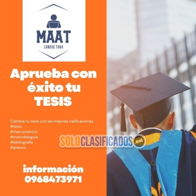 Tu tesis aprobado con tutores profesionales... 