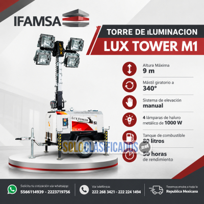 LUX TOWER M1                        TORRE DE ILUMINACION...