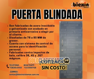 ¡PROTEGE LO QUE MÁS IMPORTA CON NUESTRAS PUERTAS BLINDADAS!... 