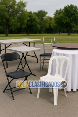 Solo Clasificados - ALQUILER DE SILLAS FORRADAS Y MESAS PARA EVENTOS - imagen: 4