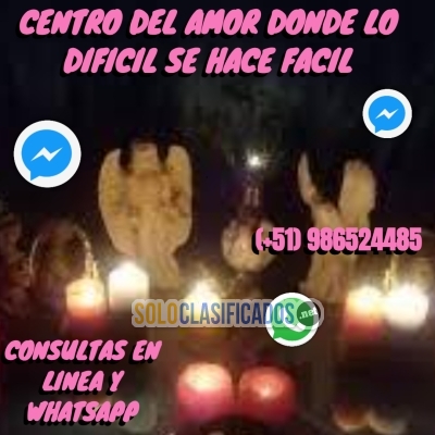 CENTRO DEL AMOR DONDE LO DIFICIL SE HACE FACIL  CONSULTAS EN LINE... 