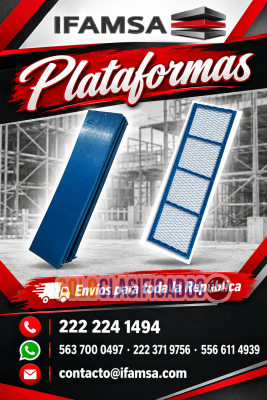 Plataforma Metálica de Trabajo IFAMSA  Calidad y Seguridad Certif...