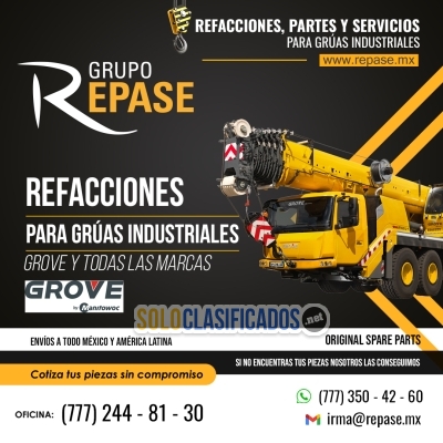 REFACCIONES PARA GRÚAS INDUSTRIALES MONTACARGAS Y REACH STACKER ... 