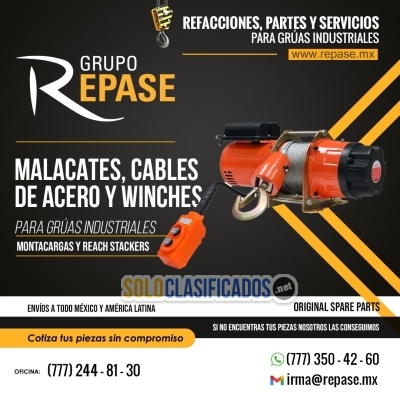 CABLES DE ACERO Y WINCHES PARA GRUAS INDUSTRIALES... 