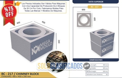 Venta De Moldes Para Bloques De Chimenea... 