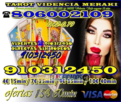 La mejor vidente  13€ 50min Tarot telefónico de  España  91031245... 